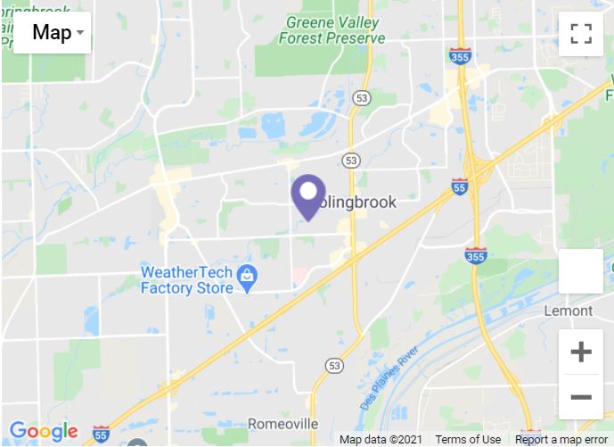 Will County Recorder of Deeds Bolingbrook Office Map