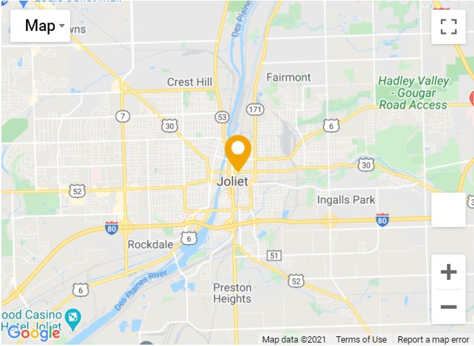 Will County Recorder of Deeds Main Office Map